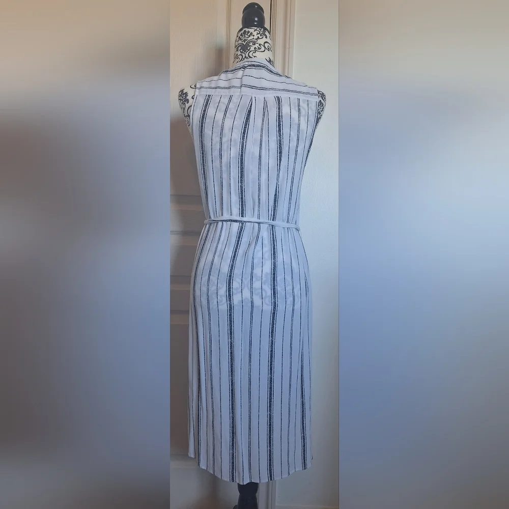 Kismet sheer white & black vest/cardigan size M - Picture 6 of 8